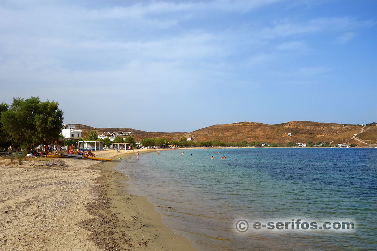 Avlomonas beach in Livadi of Serifos