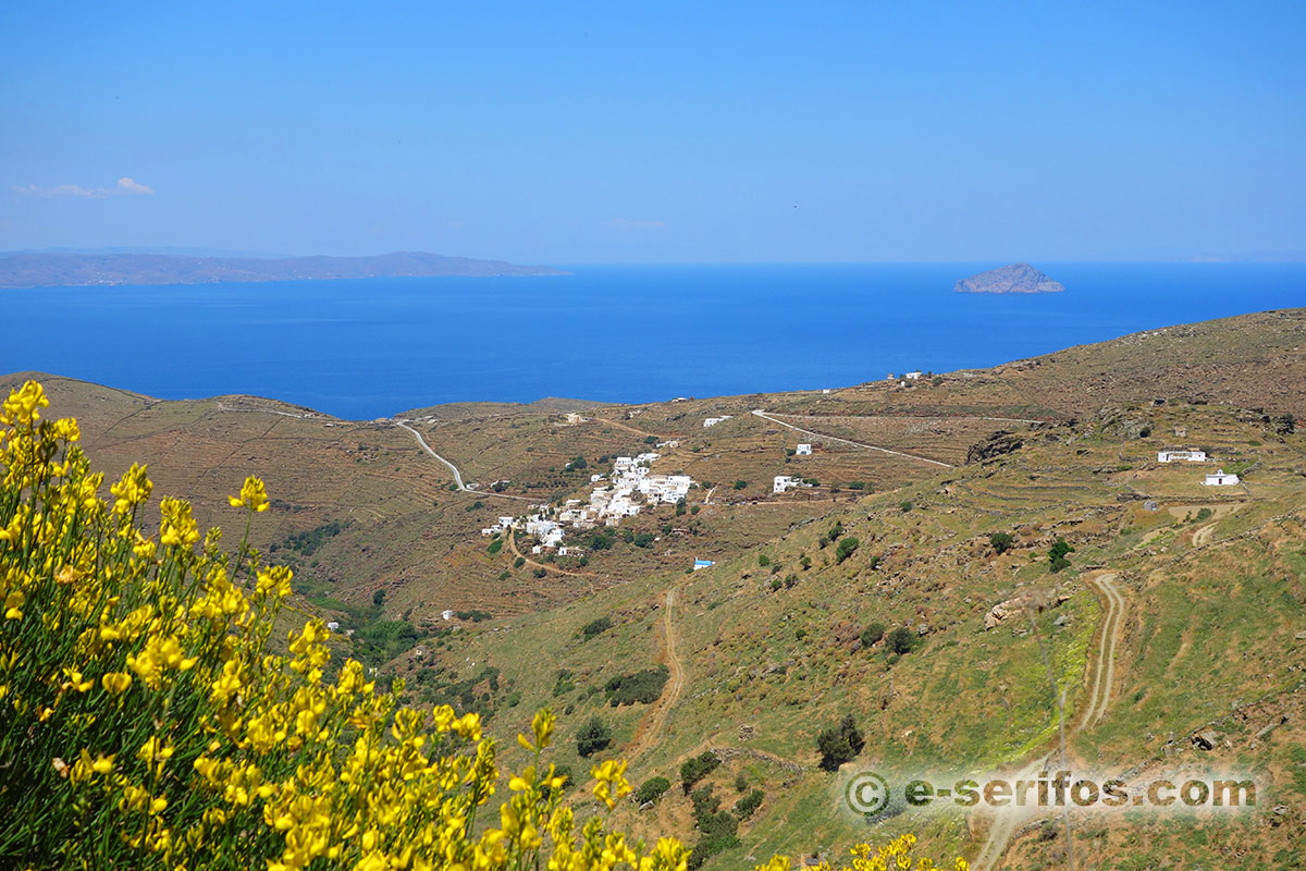 Panoramic photograph of Galani village