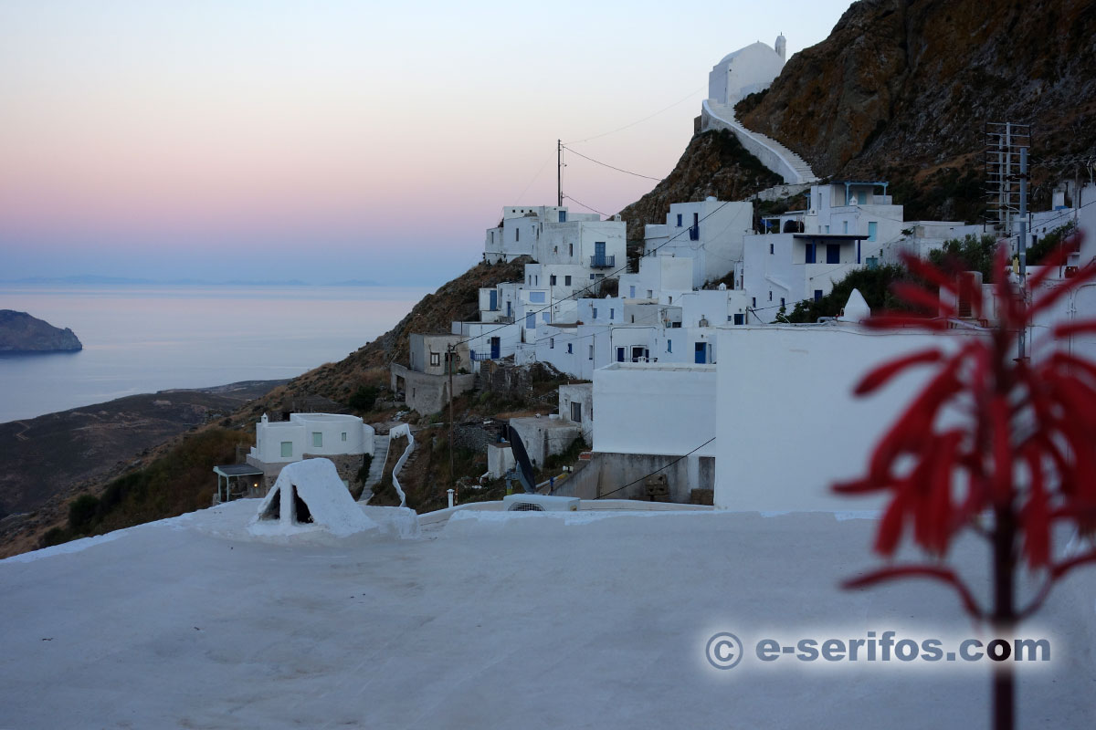 Chora at sunset