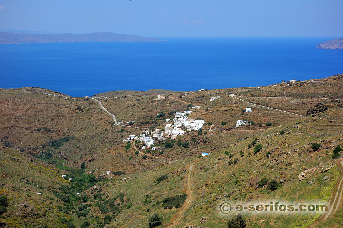 The amphitheatrically built village of Galani